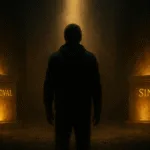 Hidden altars in your life represented by three glowing altars of approval, trauma and sin