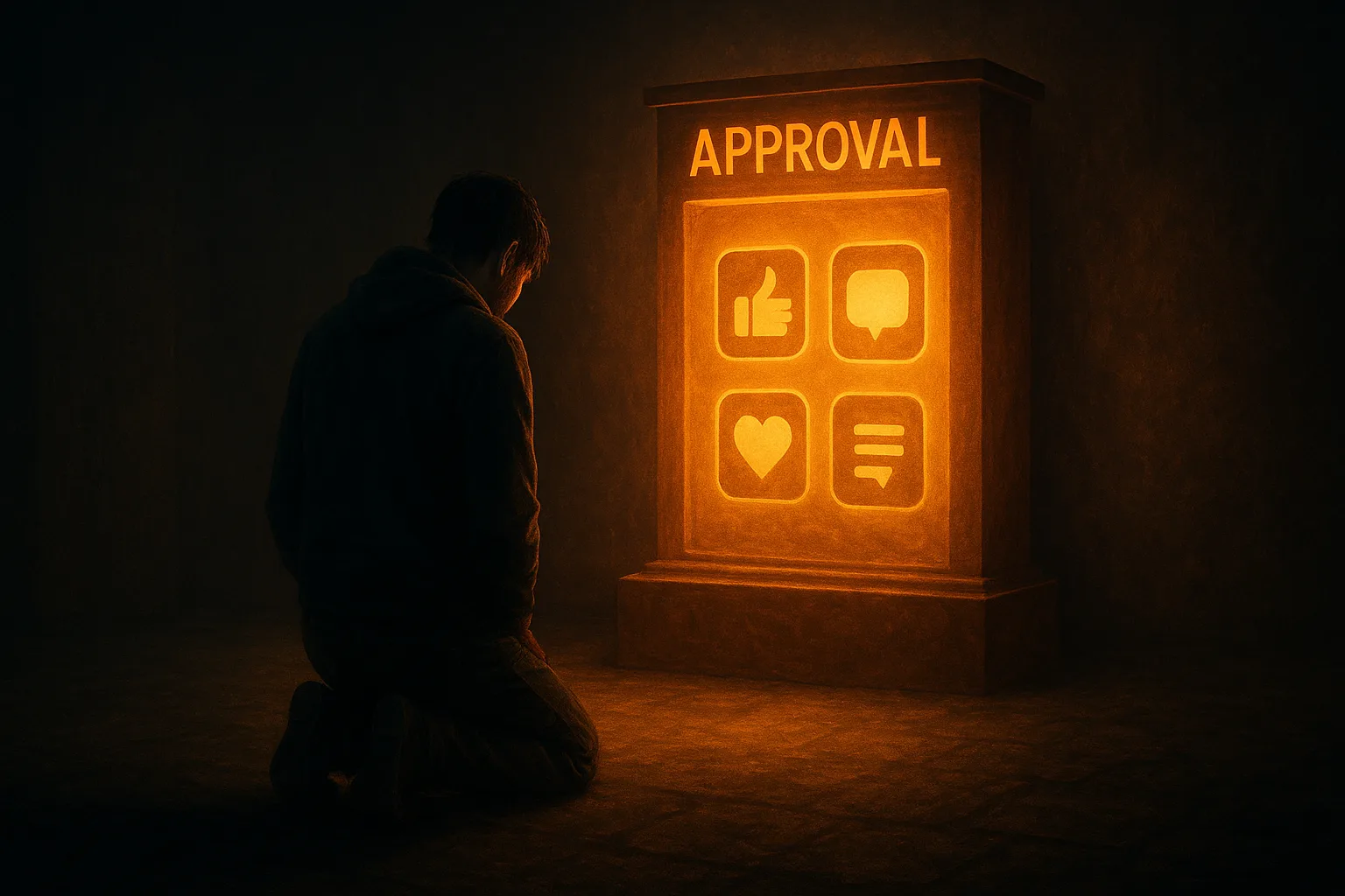 Hidden altars in your life represented by social media approval