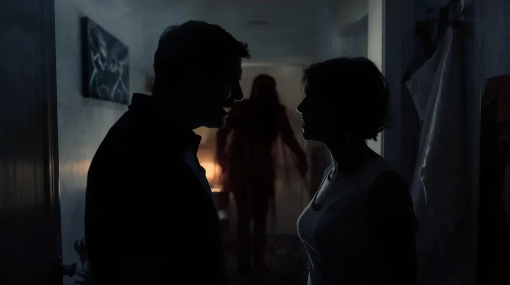 couple arguing fiercely with each other 