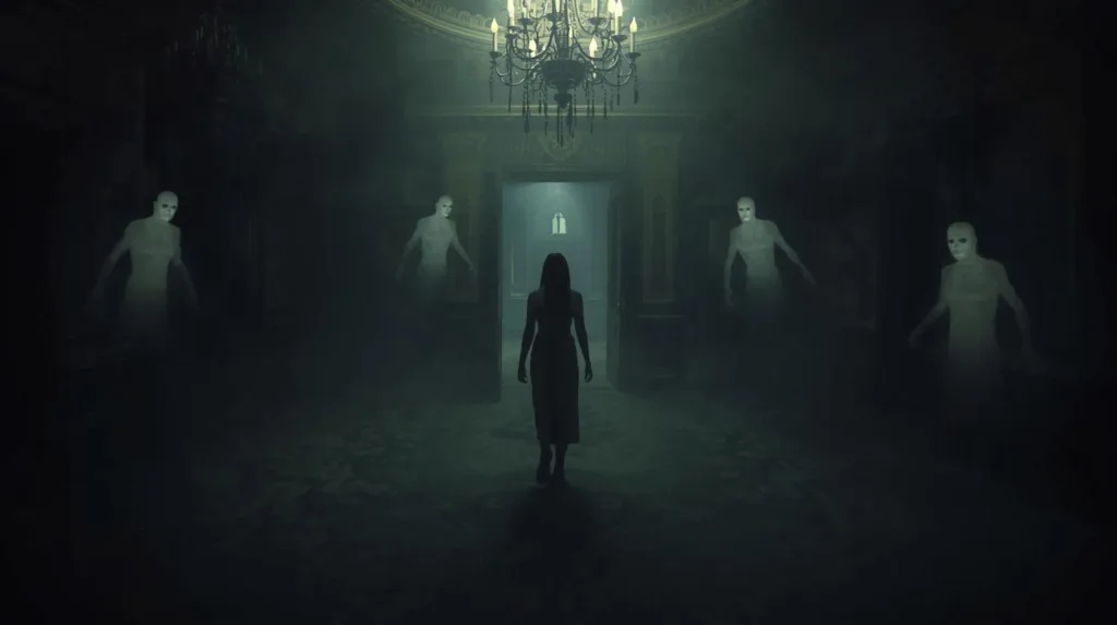 Woman experiencing signs God is warning you about a dangerous environment with spiritual presence