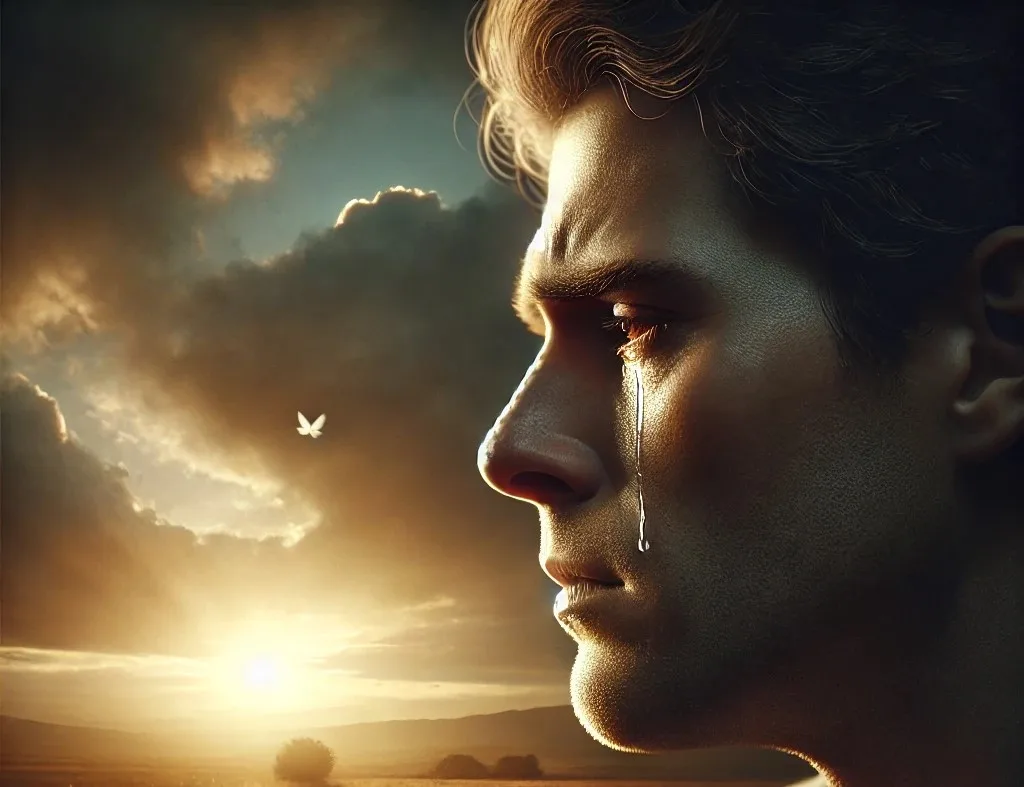 a man thinking about his future