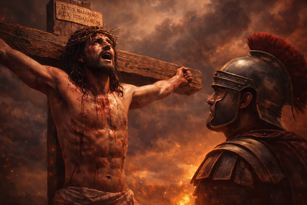 Roman centurion at the cross