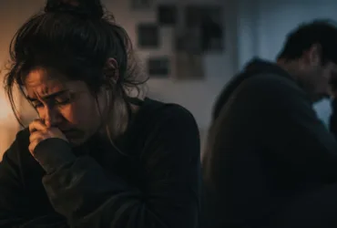 someone struggling to forgive another person